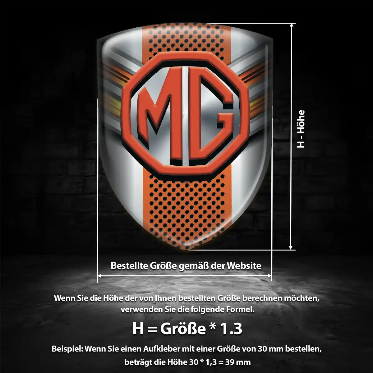 MG Emblem Wappen Auto Anspruchsvolles Design
