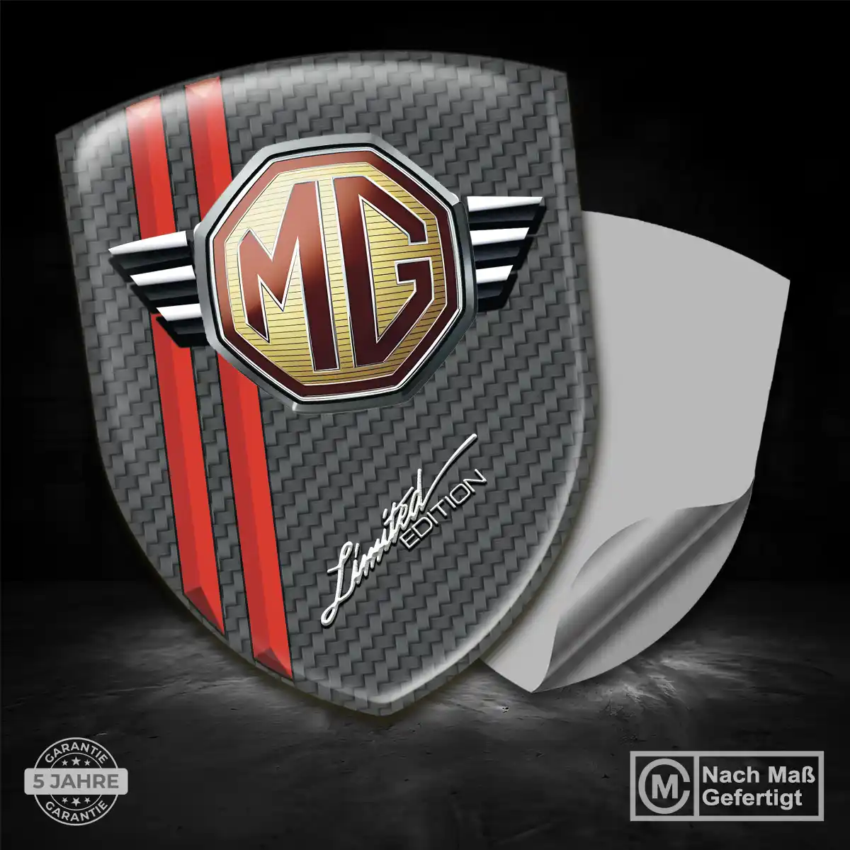 MG Emblem Wappen Auto Elegantes Design