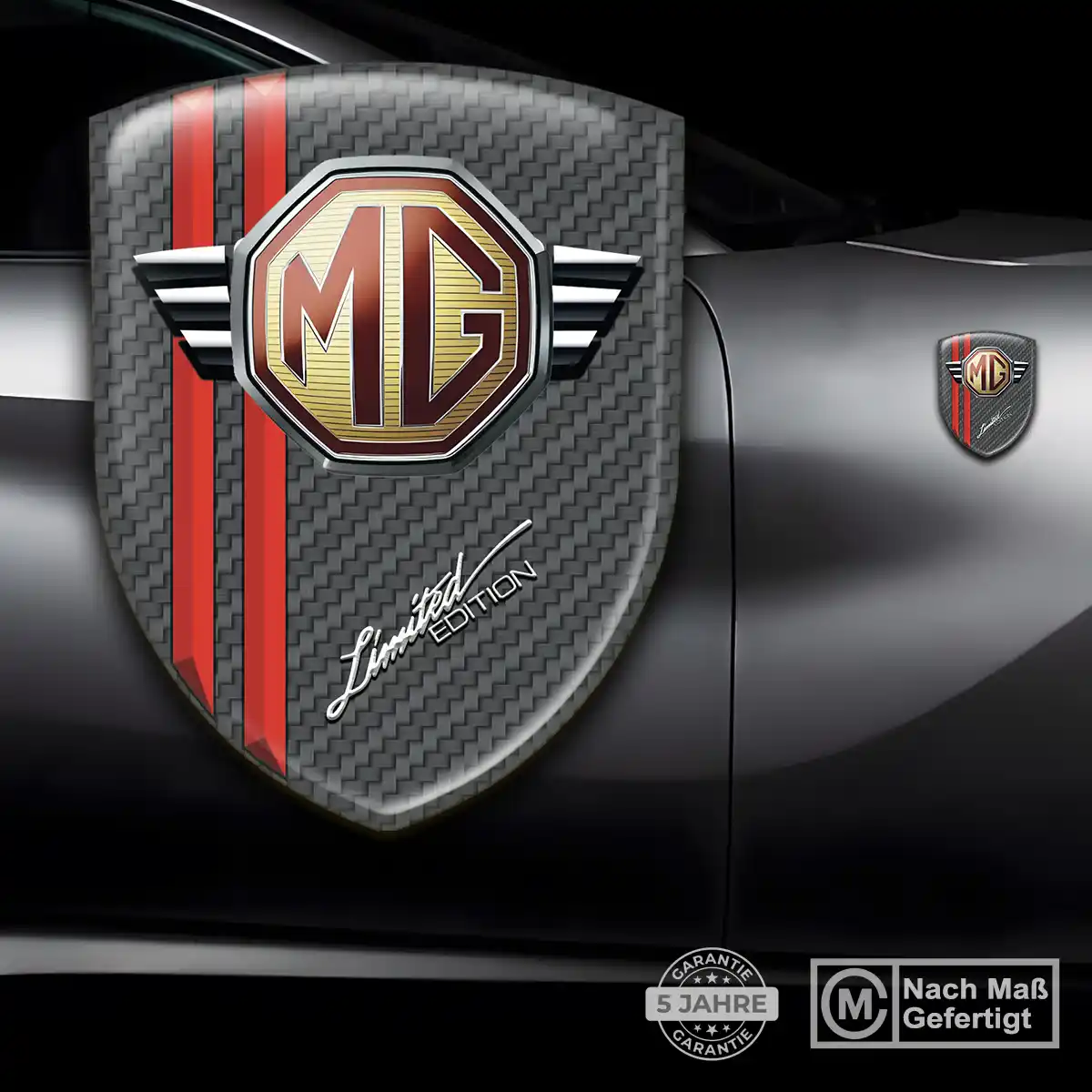 MG Emblem Wappen Auto Elegantes Design