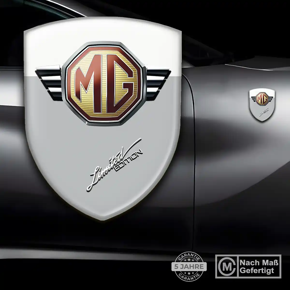 MG Emblem Wappen Auto Interieurdesign