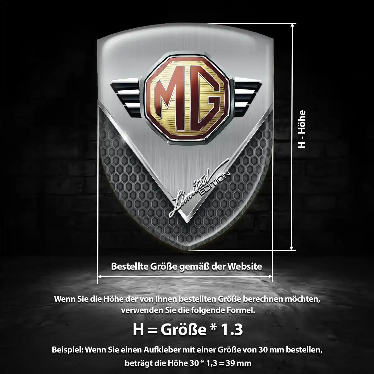 MG Emblem Wappen Auto Modernes Design