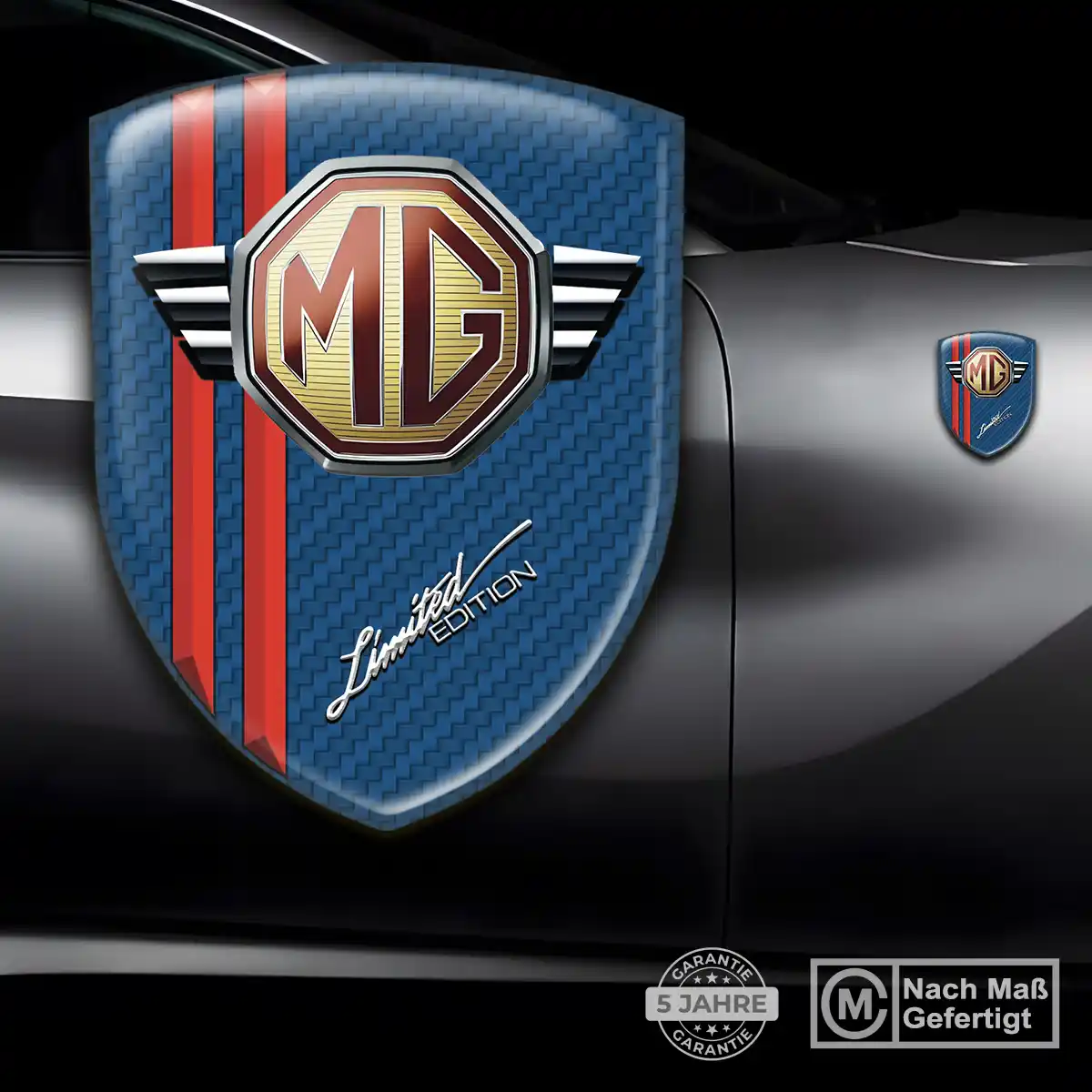 MG Emblem Wappen Edles Design