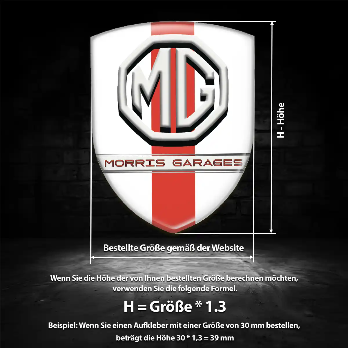 MG Emblem Wappen Elegantes Design