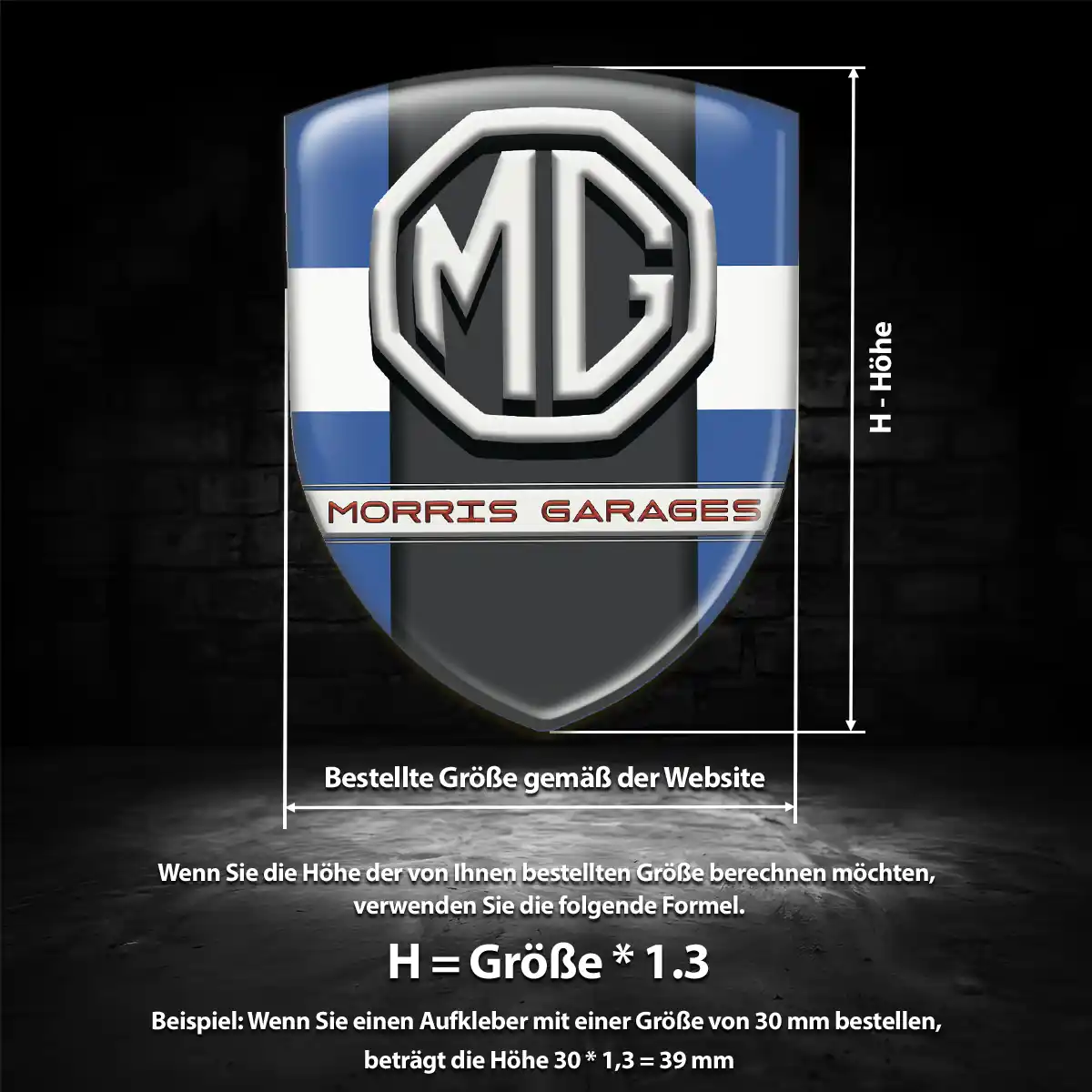 MG Emblem Wappen Hohe Qualität