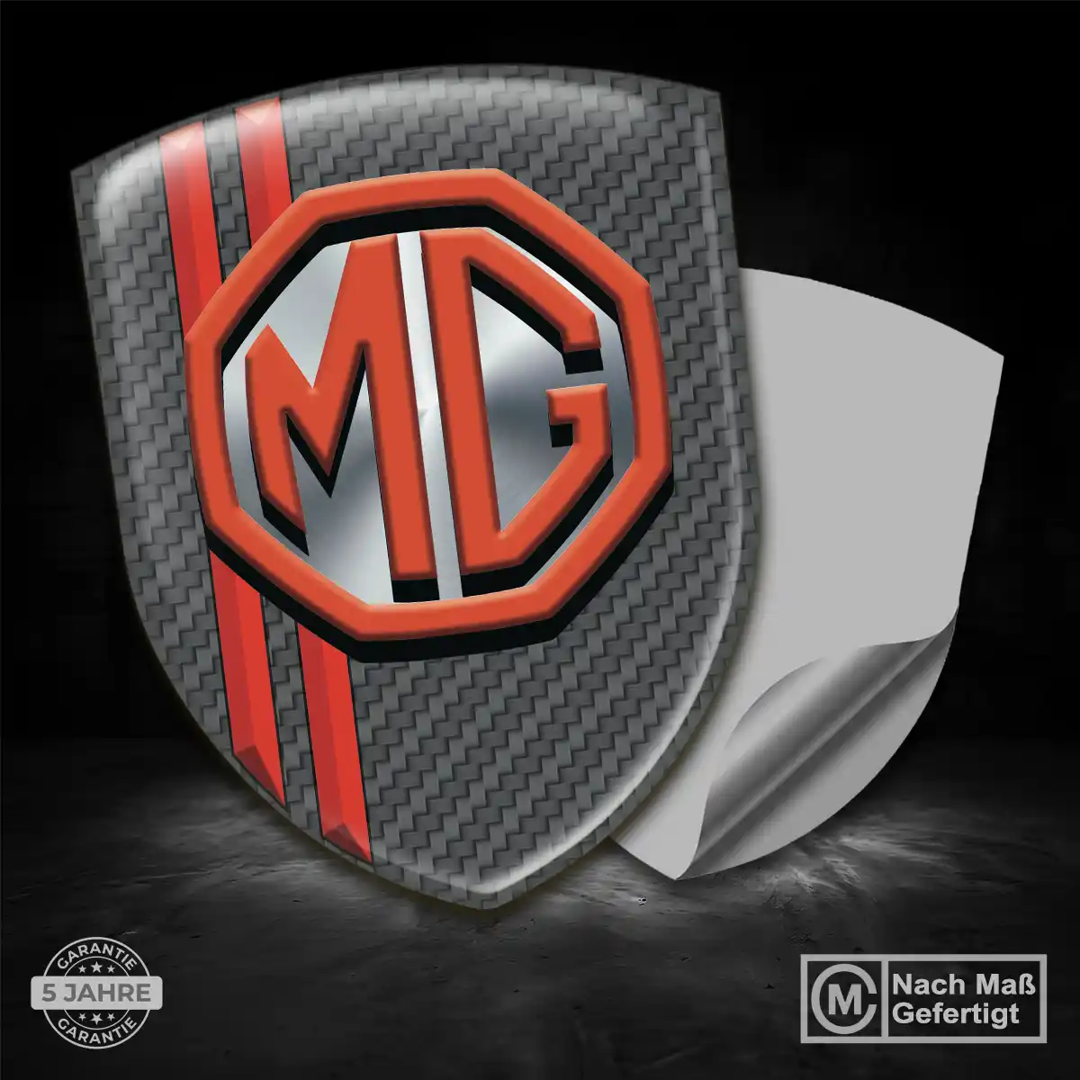 MG Emblem Wappen Interieurdesign