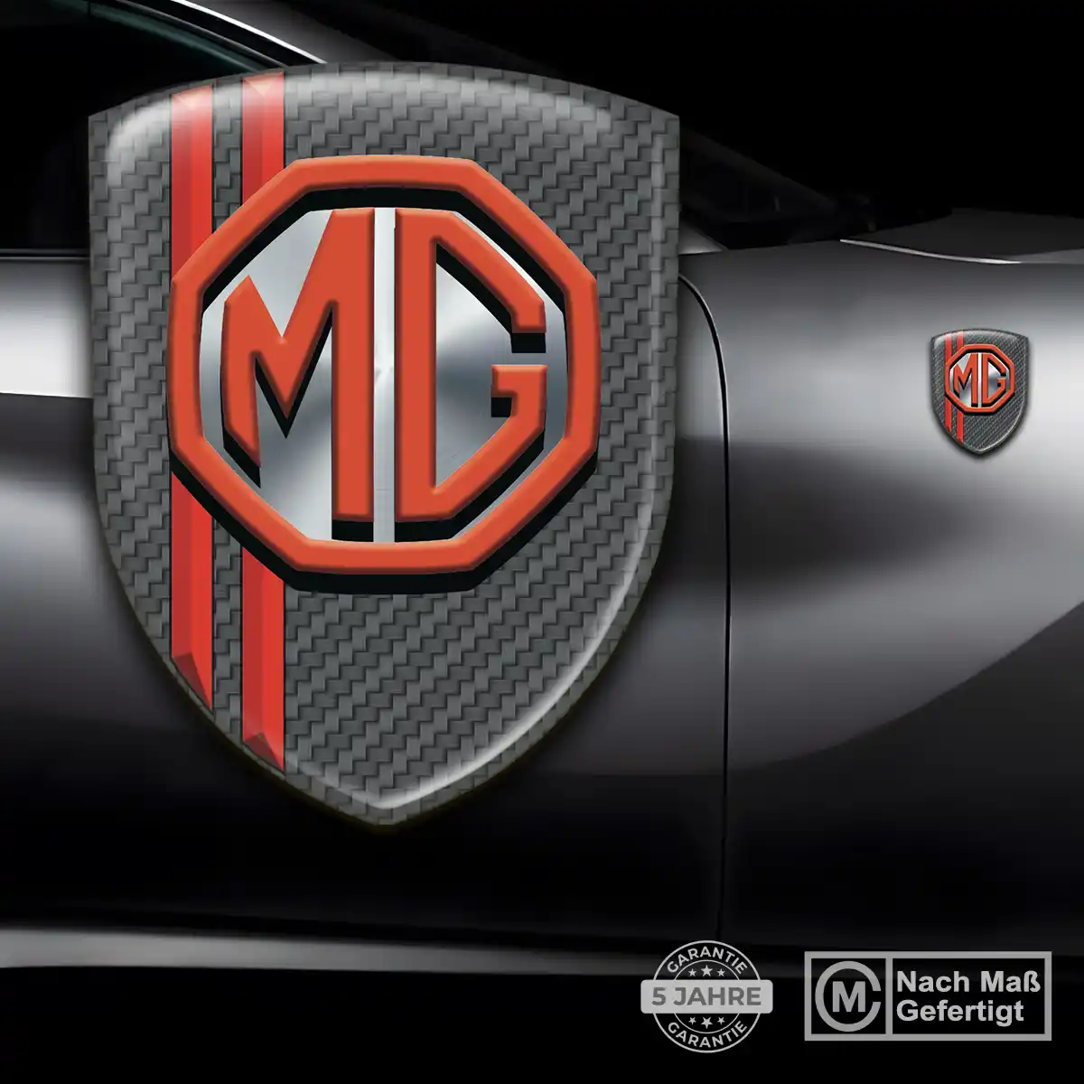 MG Emblem Wappen Interieurdesign