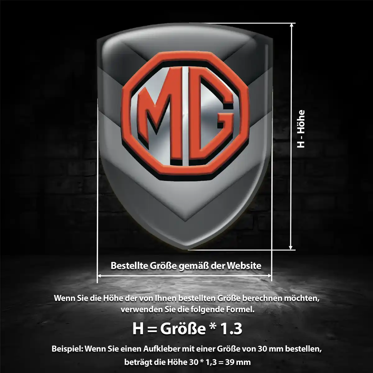 MG Emblem Wappen Markenedition