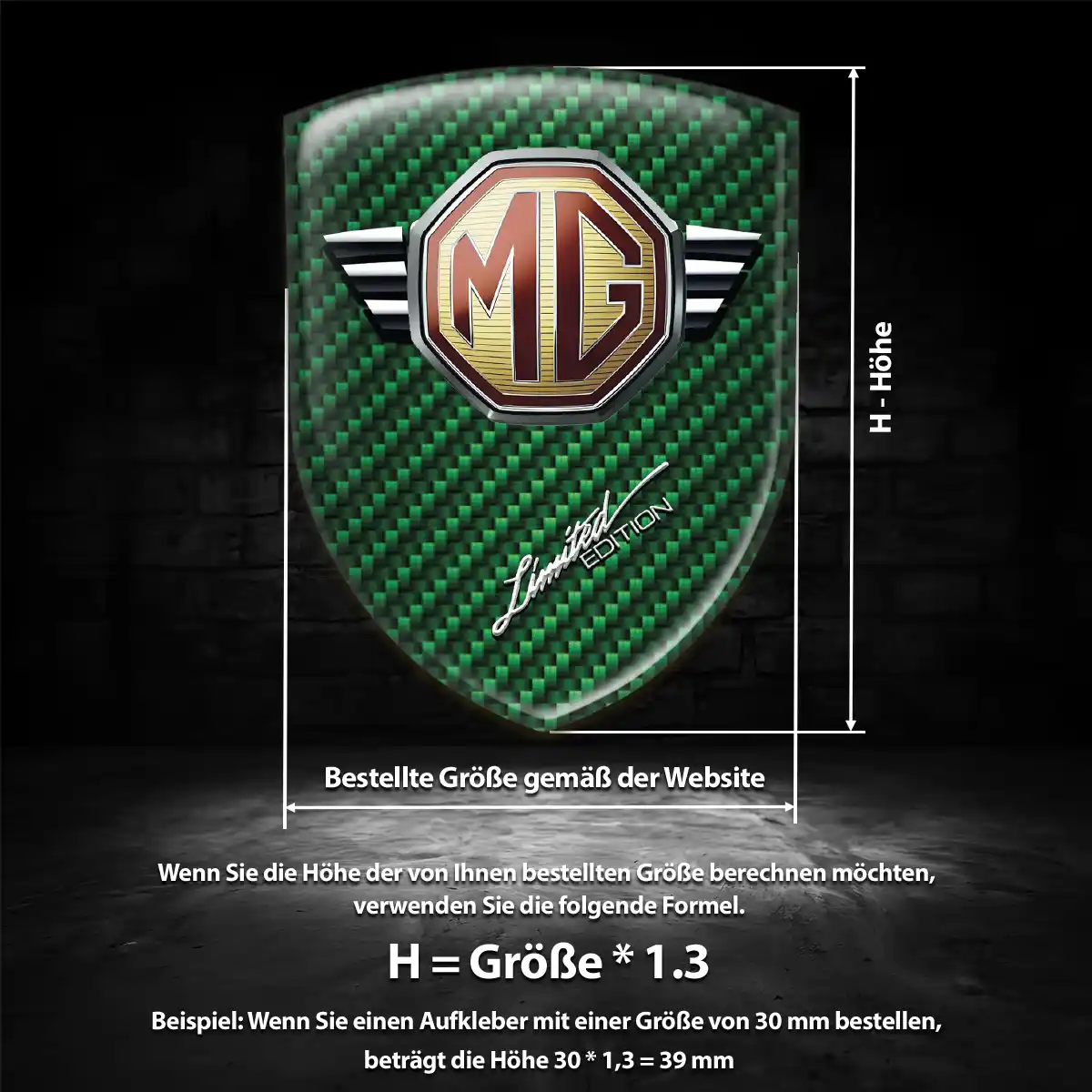 MG Emblem Wappen Modernes Design