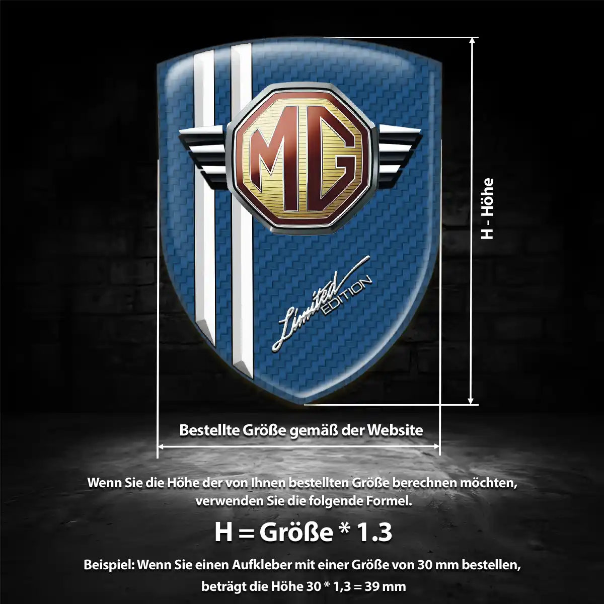 MG Emblem Wappen Premium-Edition