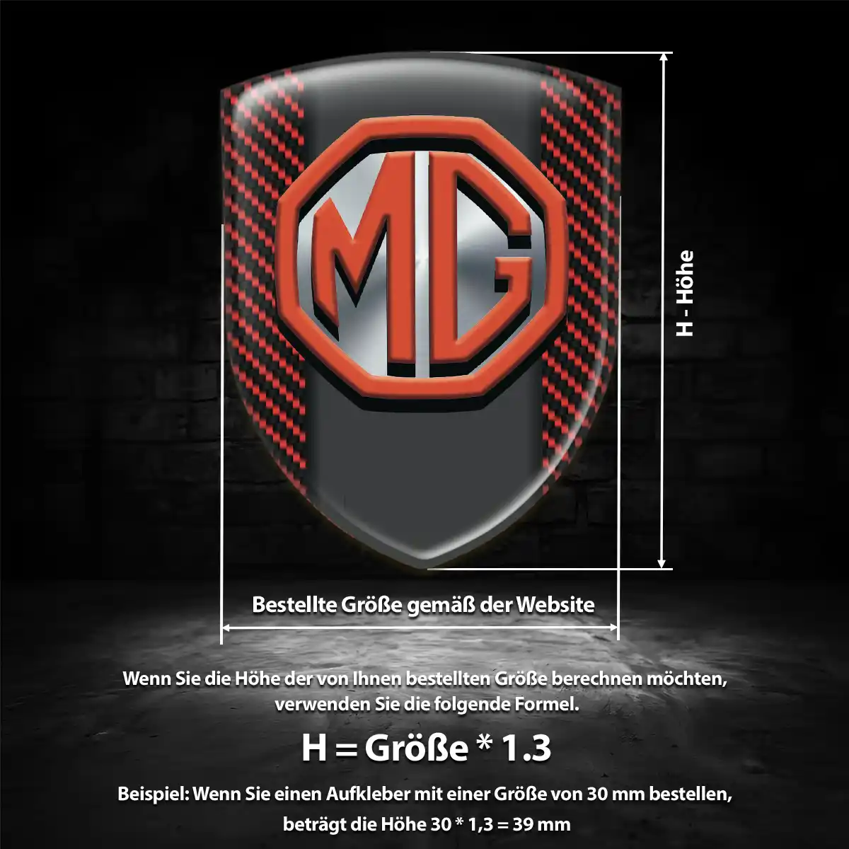 MG Emblem Wappen Premiumqualität