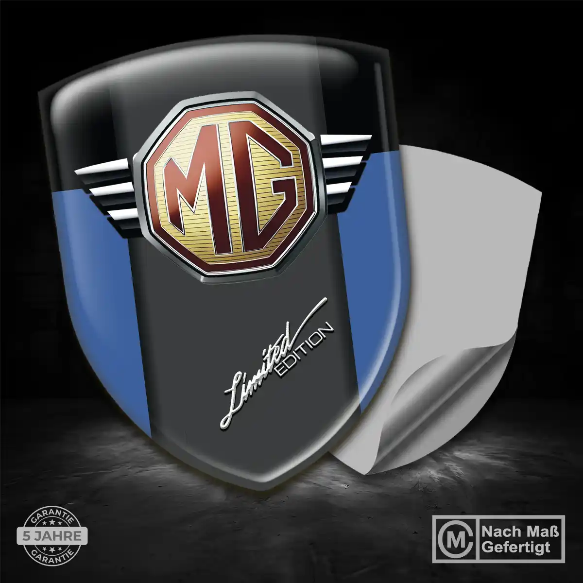 MG Emblem Wappen Stilvolles Design