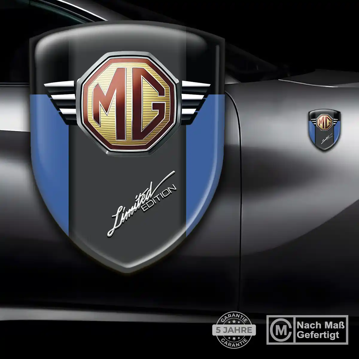 MG Emblem Wappen Stilvolles Design