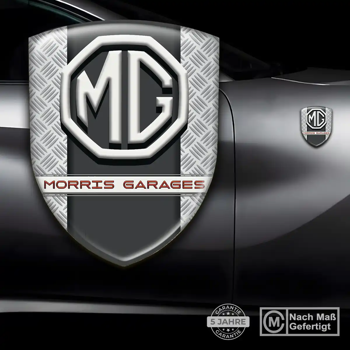 MG Emblem Wappen Tuningfahrzeug