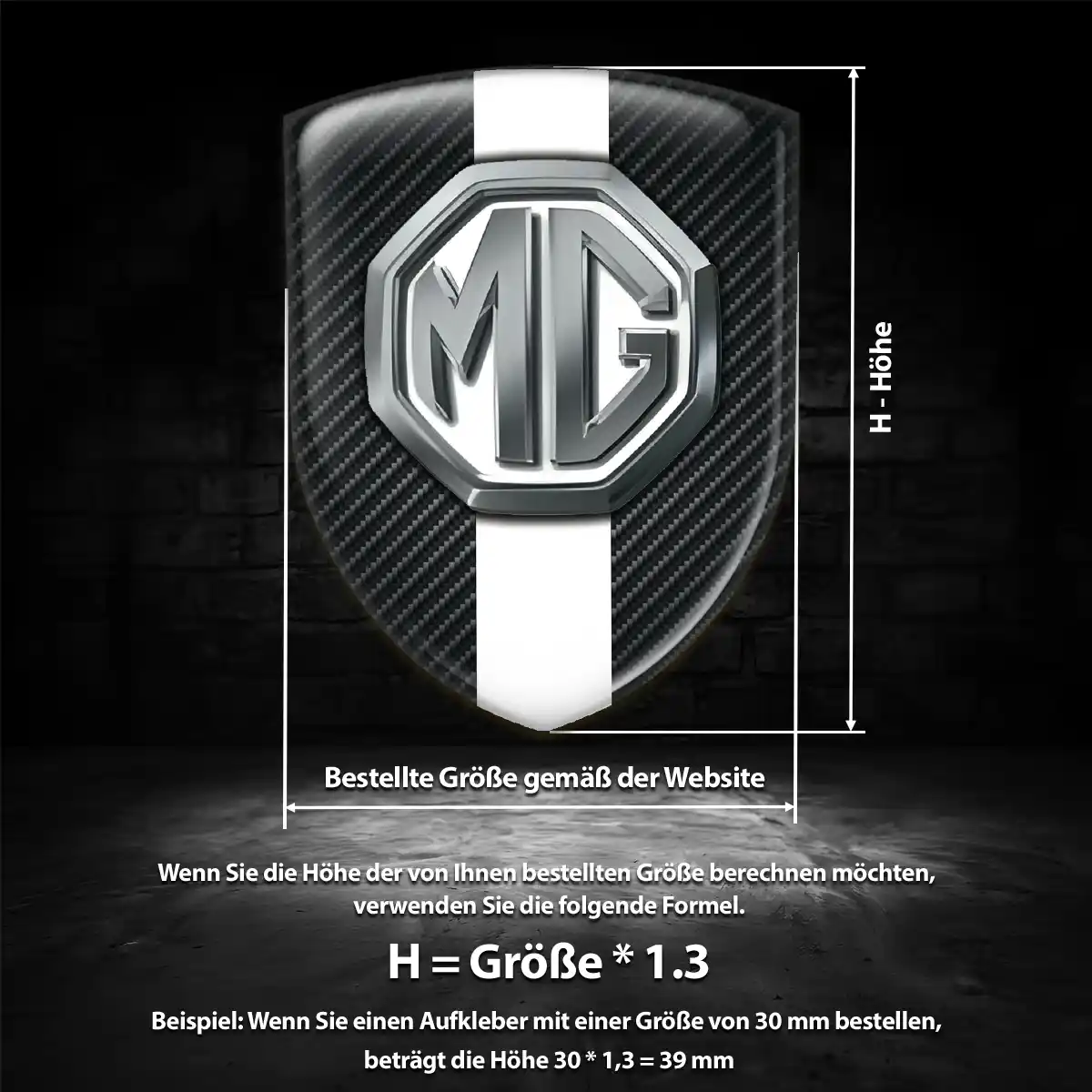MG Embleme Anspruchsvolles Design