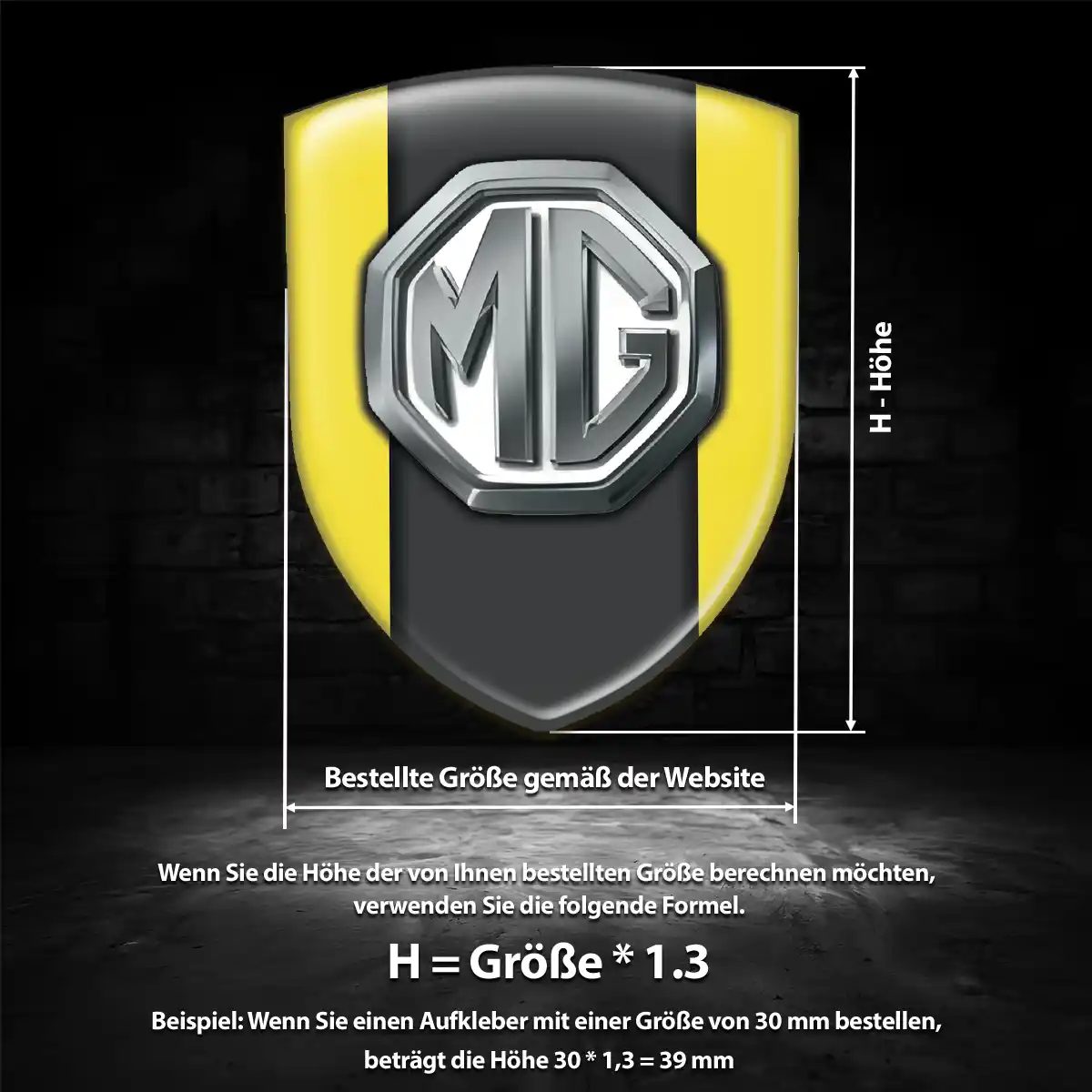 MG Embleme Auto Anspruchsvolles Design