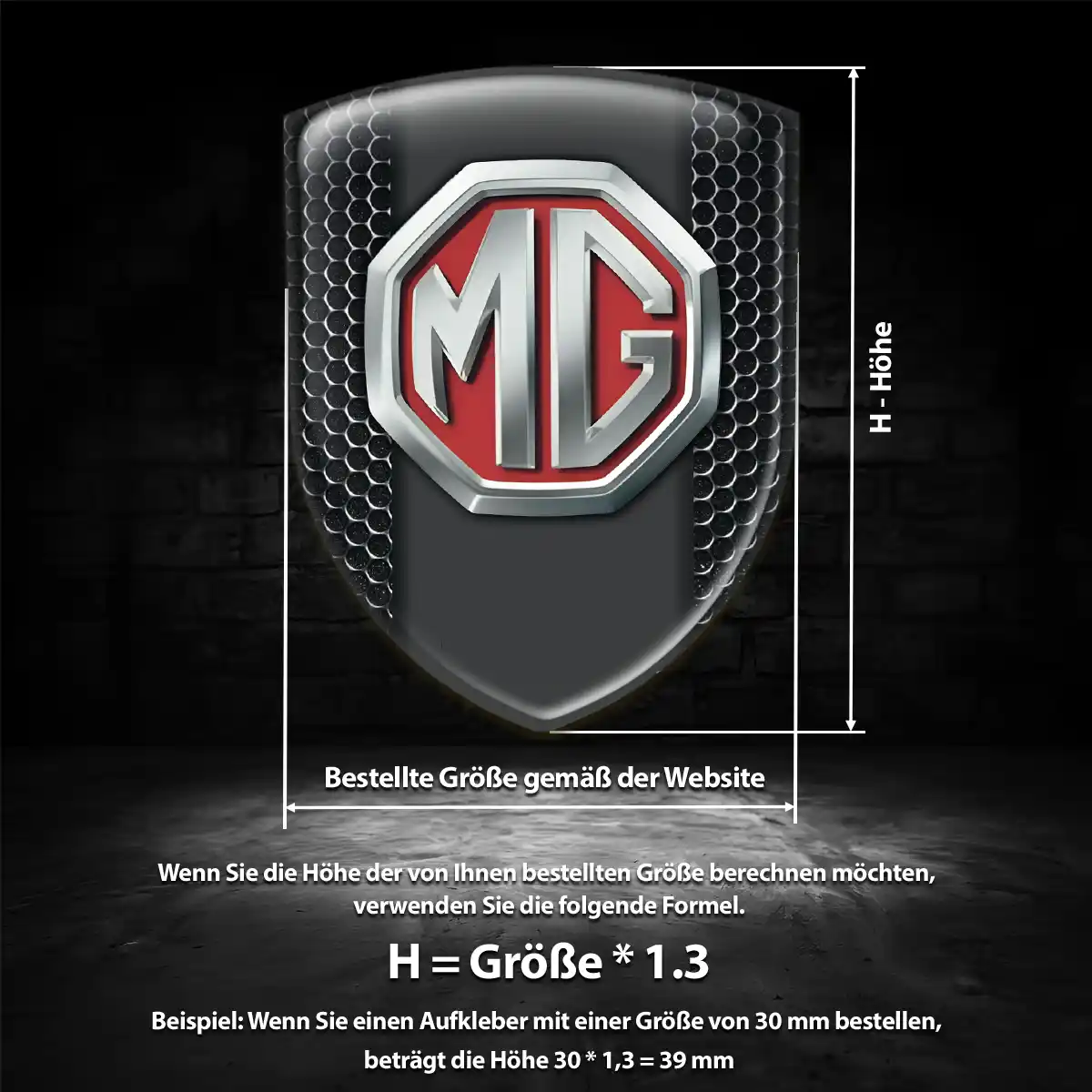 MG Embleme Auto Ausdrucksstarkes Design