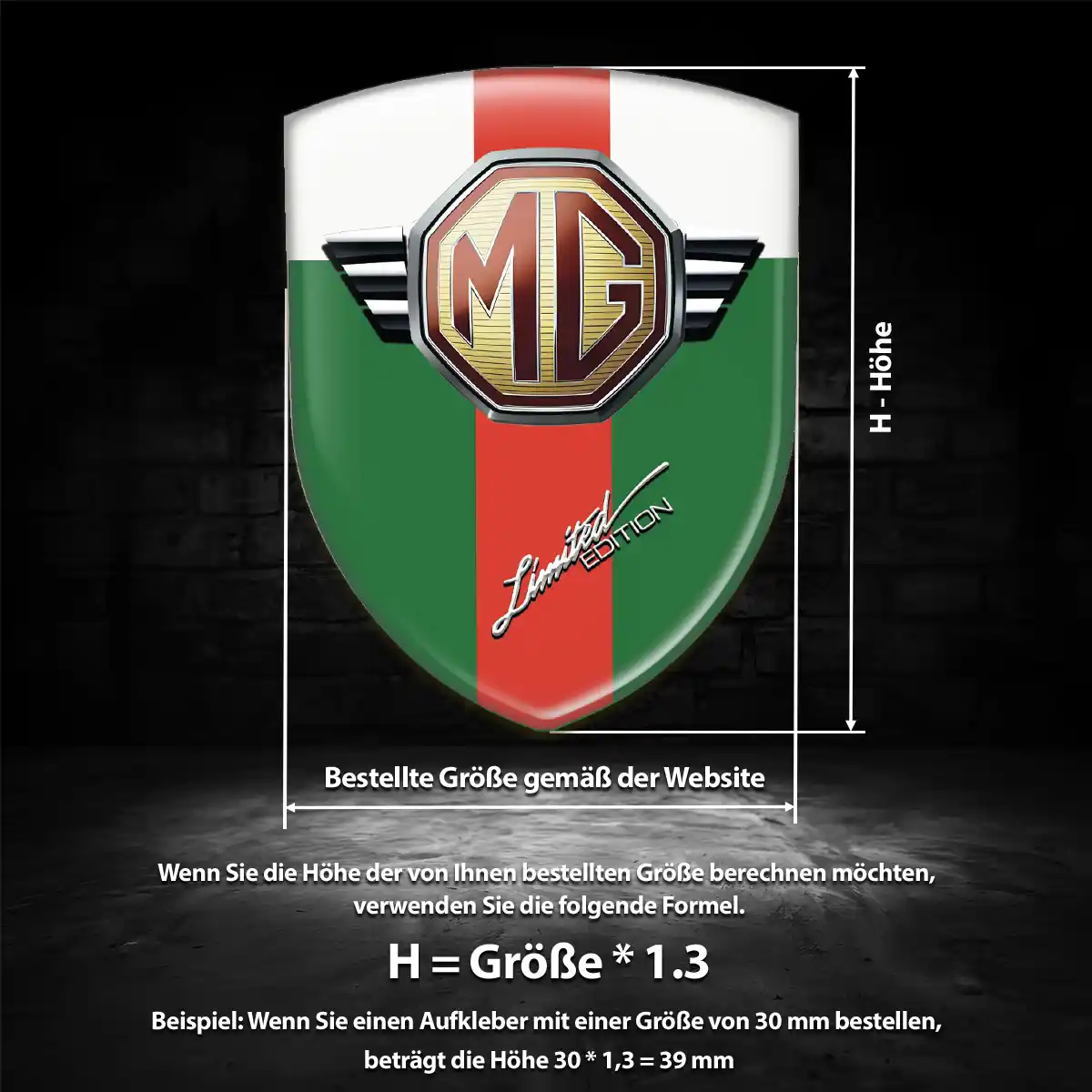 MG Embleme Auto Hochwertiges Harz