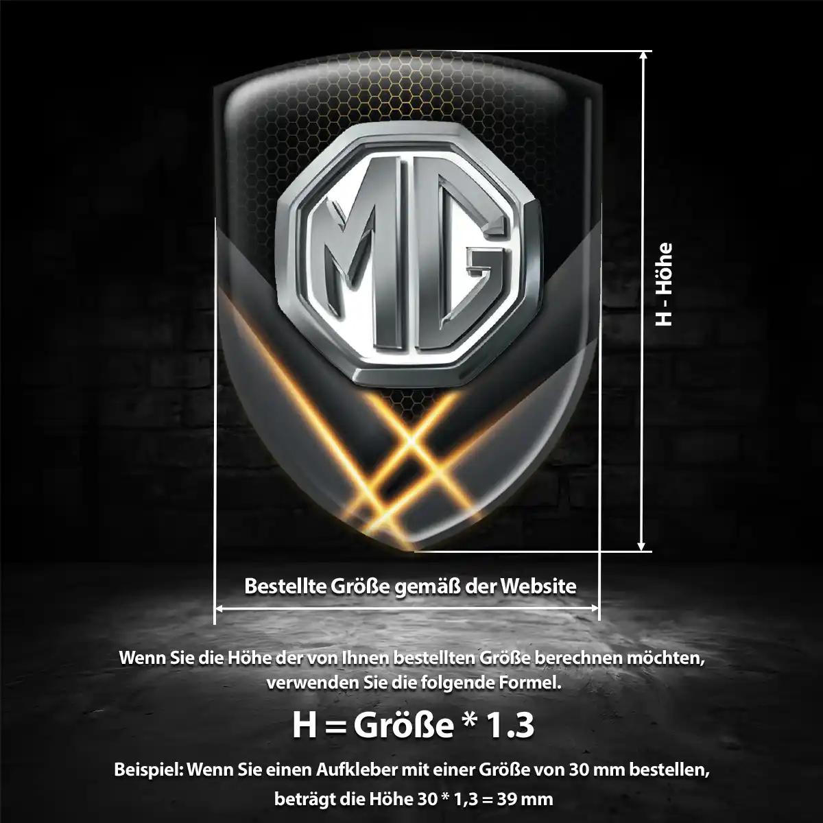 MG Embleme Auto Interieurdesign