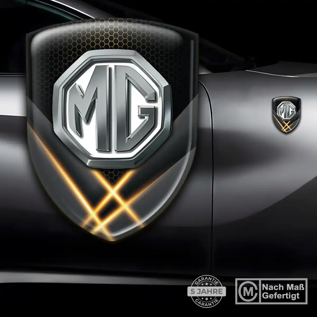 MG Embleme Auto Interieurdesign