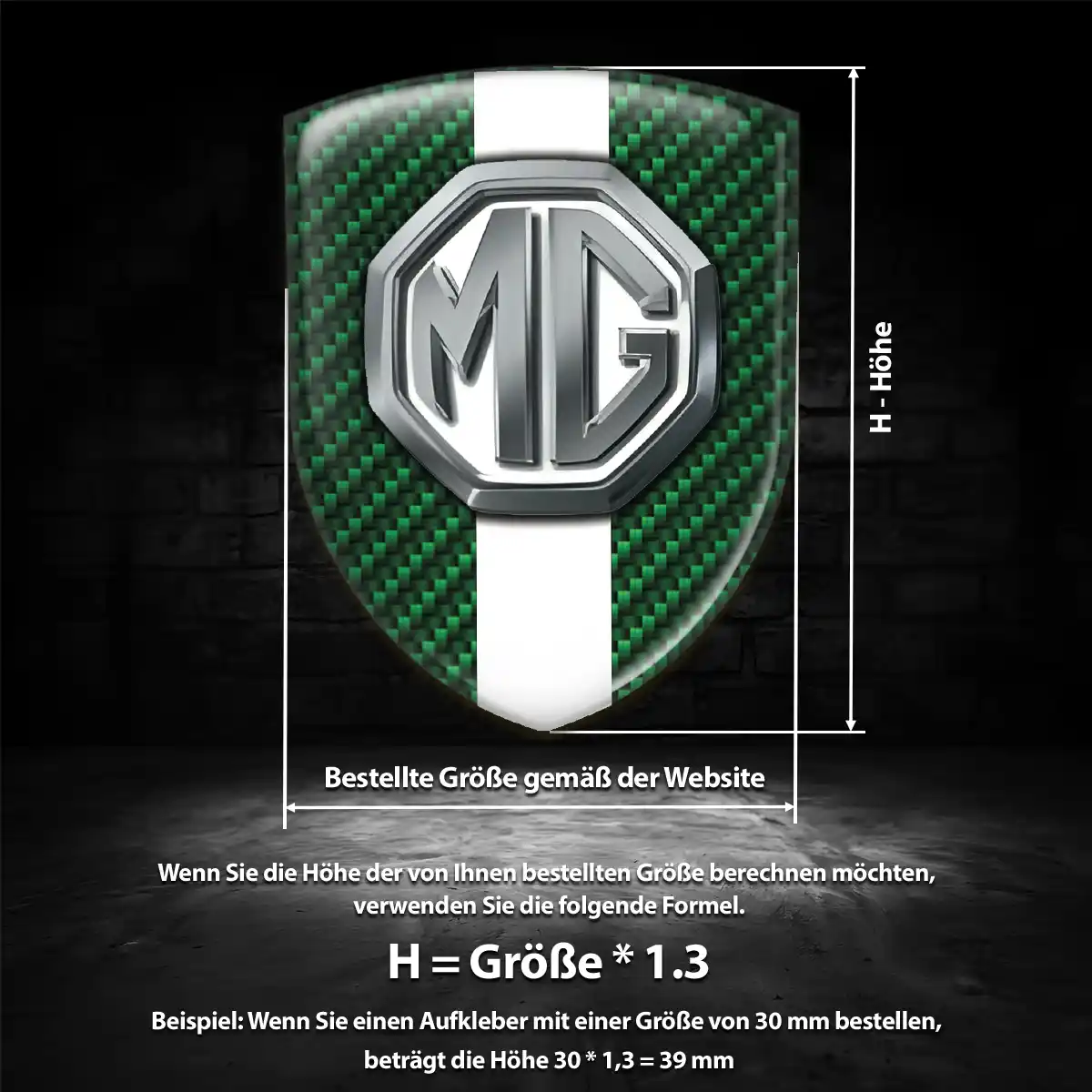 MG Embleme Auto Modernes Design