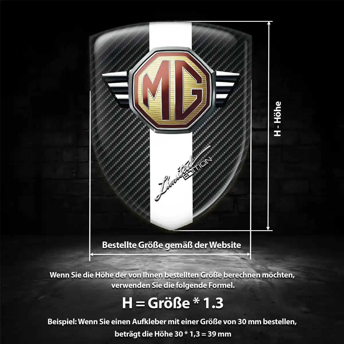 MG Embleme Auto Stilvolles Design