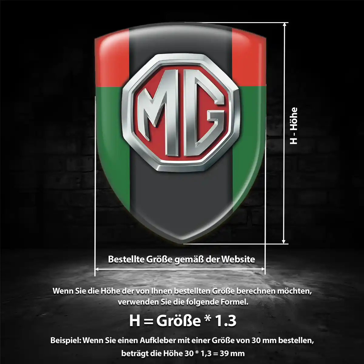 MG Embleme Auto Tuningfahrzeug