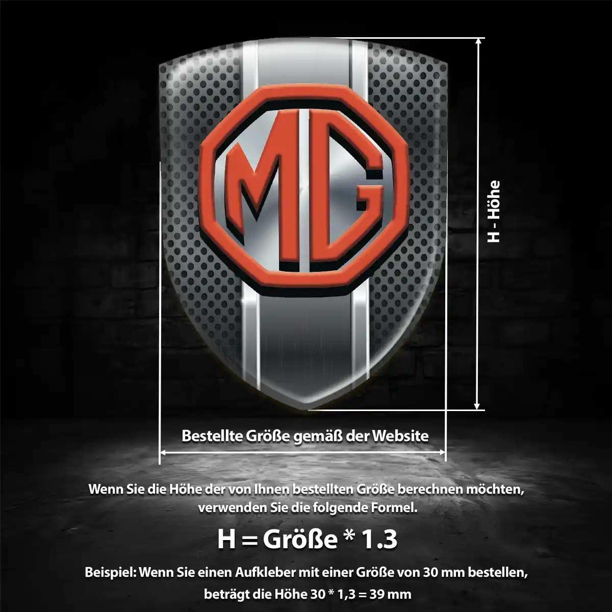 MG Embleme Edles Design