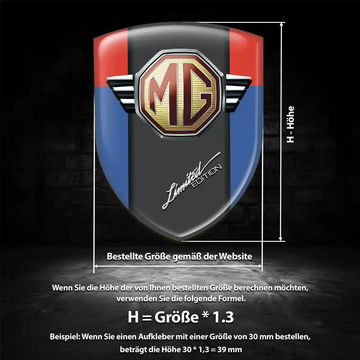 MG Embleme Erstklassige Qualität