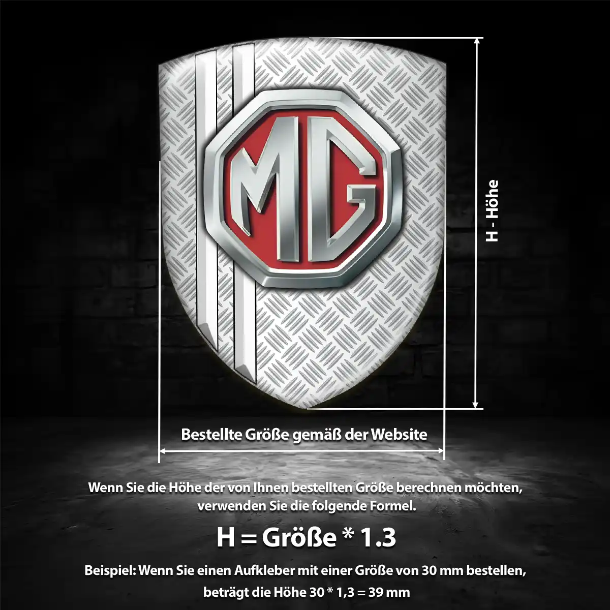 MG Embleme Premiumqualität