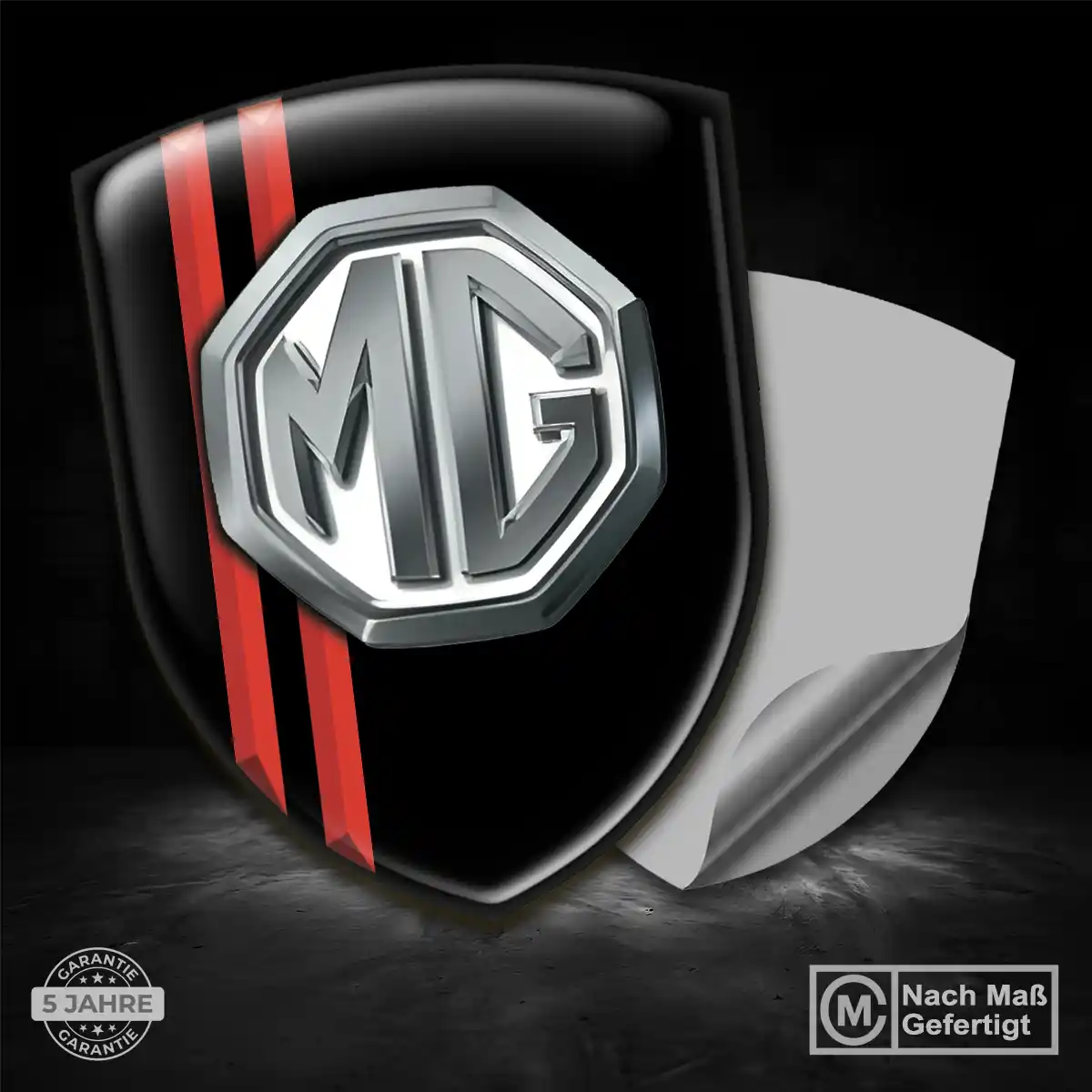 MG Embleme Silikon Aufkleber Ausdrucksstarkes Design