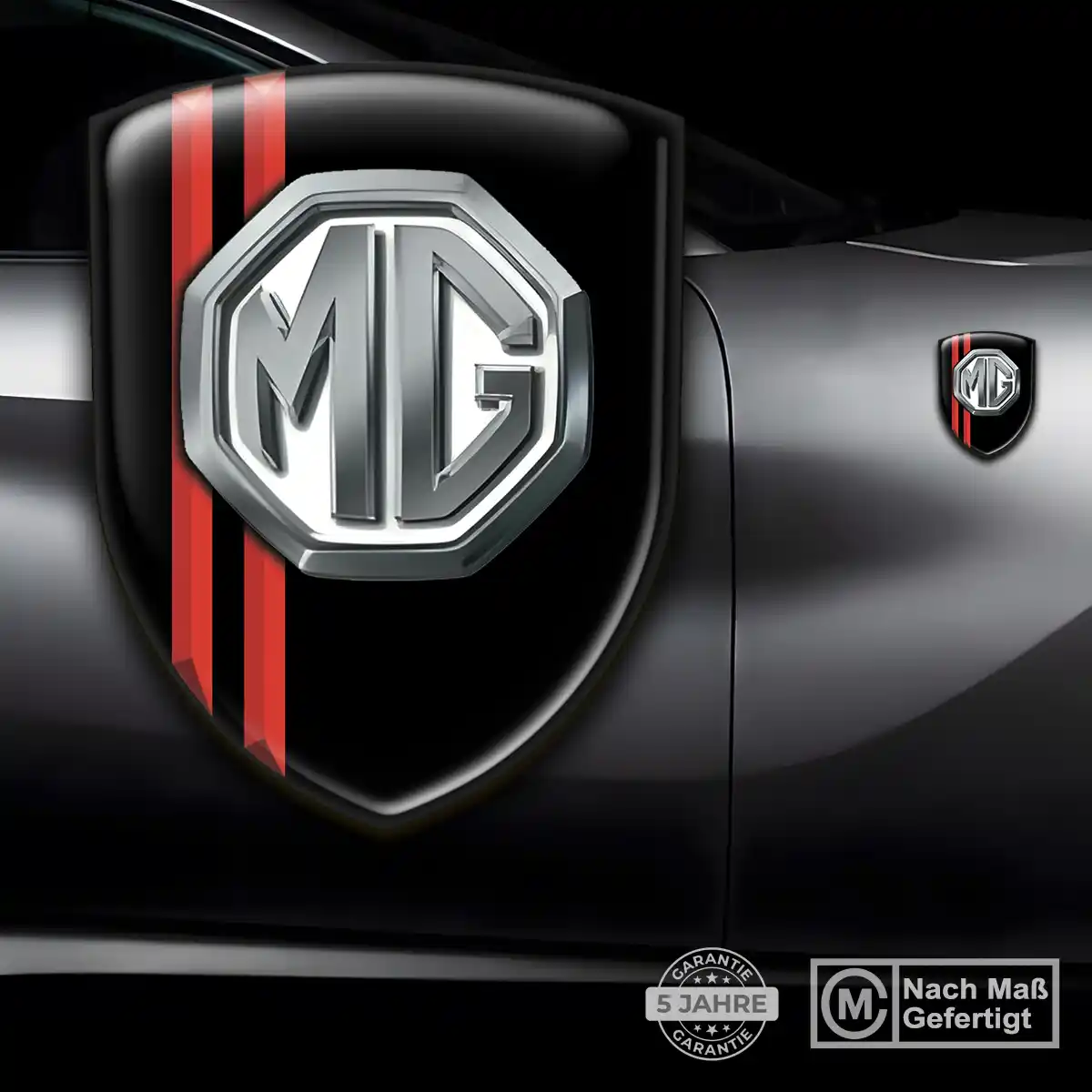 MG Embleme Silikon Aufkleber Ausdrucksstarkes Design