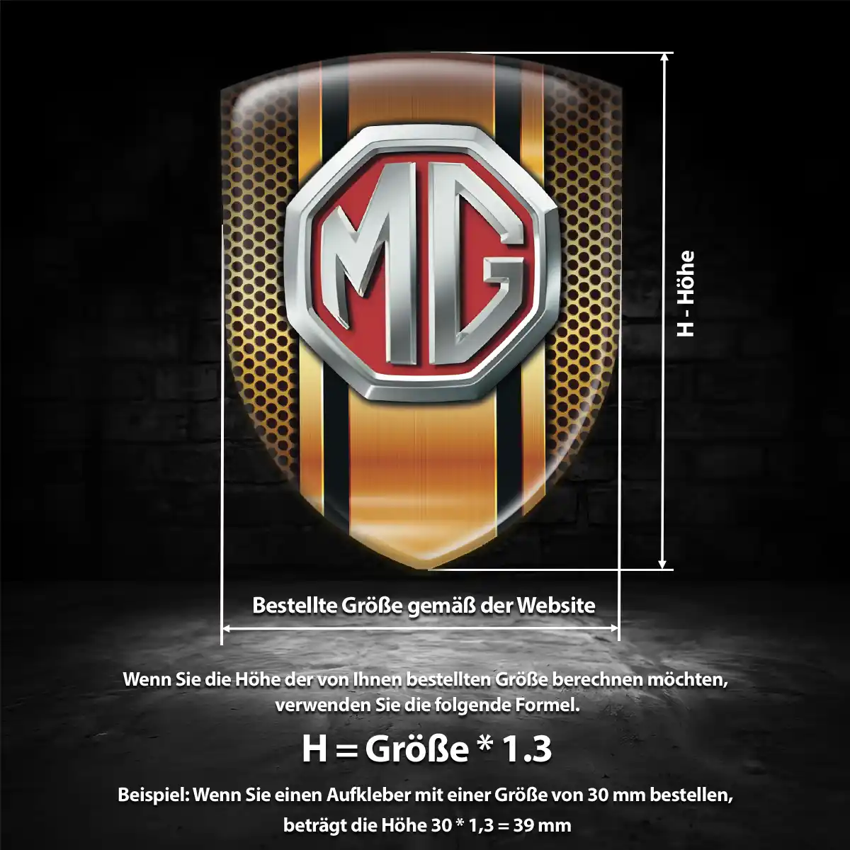 MG Embleme Silikon Aufkleber Auto Elegantes Design