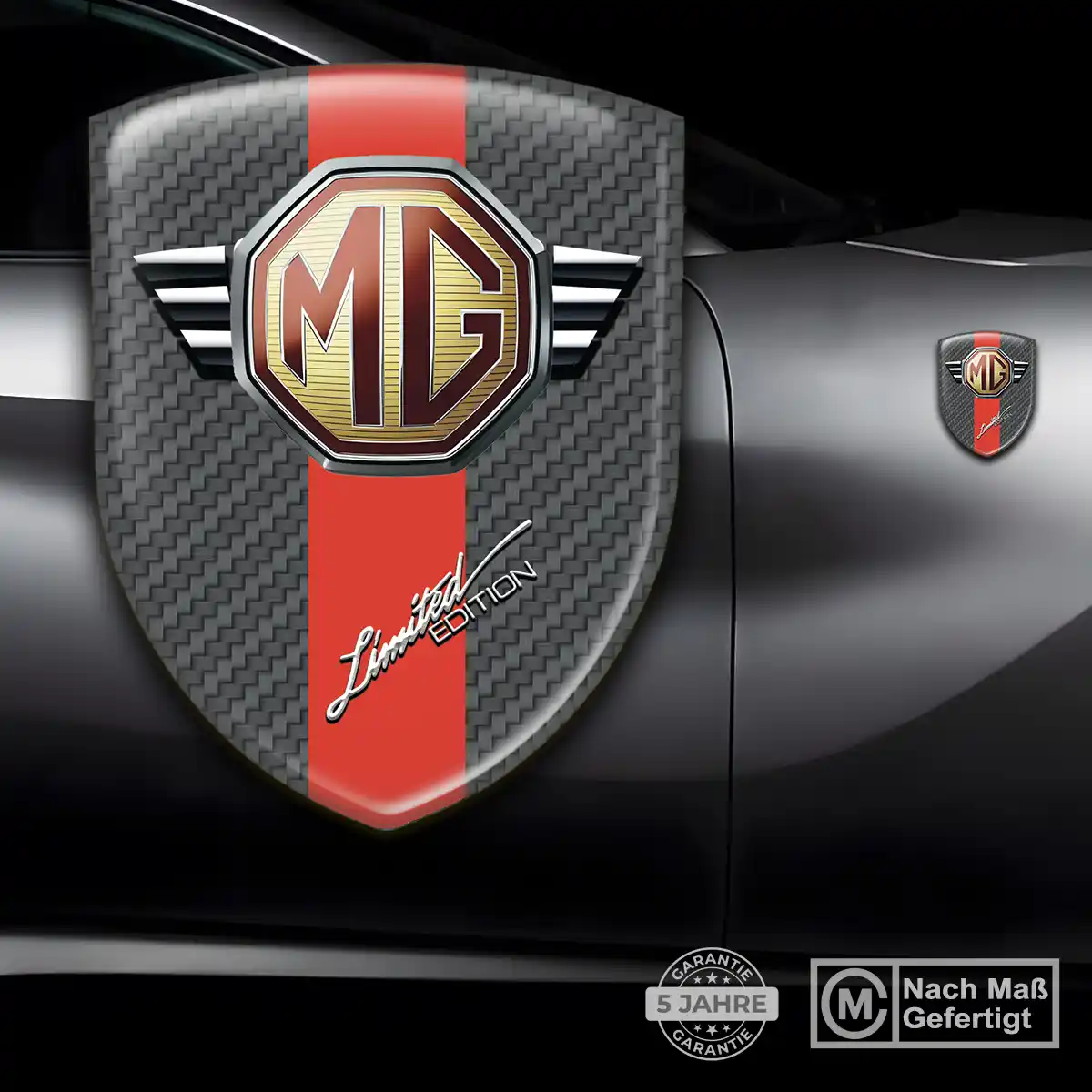 MG Embleme Silikon Aufkleber Auto Exterieurdesign