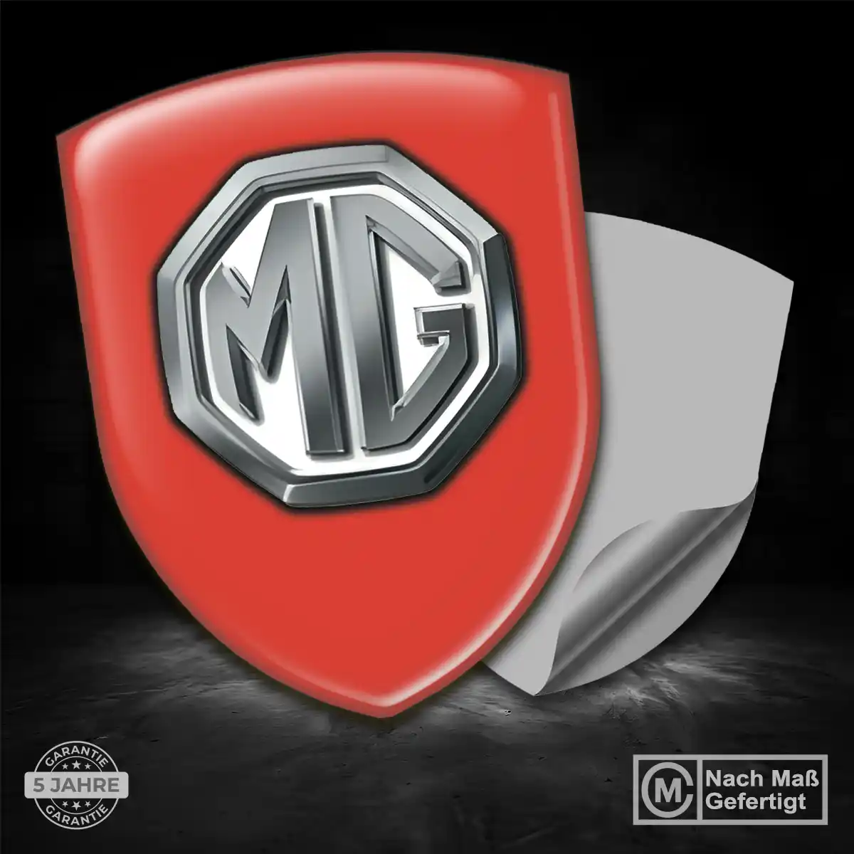 MG Embleme Silikon Aufkleber Auto Hochwertiges Harz