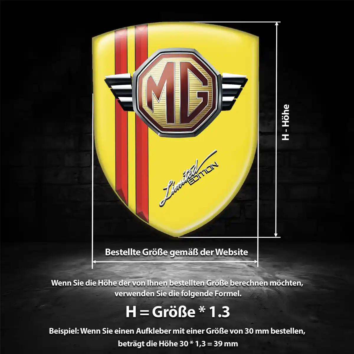 MG Embleme Silikon Aufkleber Auto Hohe Qualität