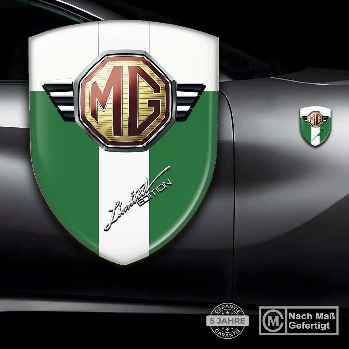 MG Embleme Silikon Aufkleber Auto Limitierte Auflage