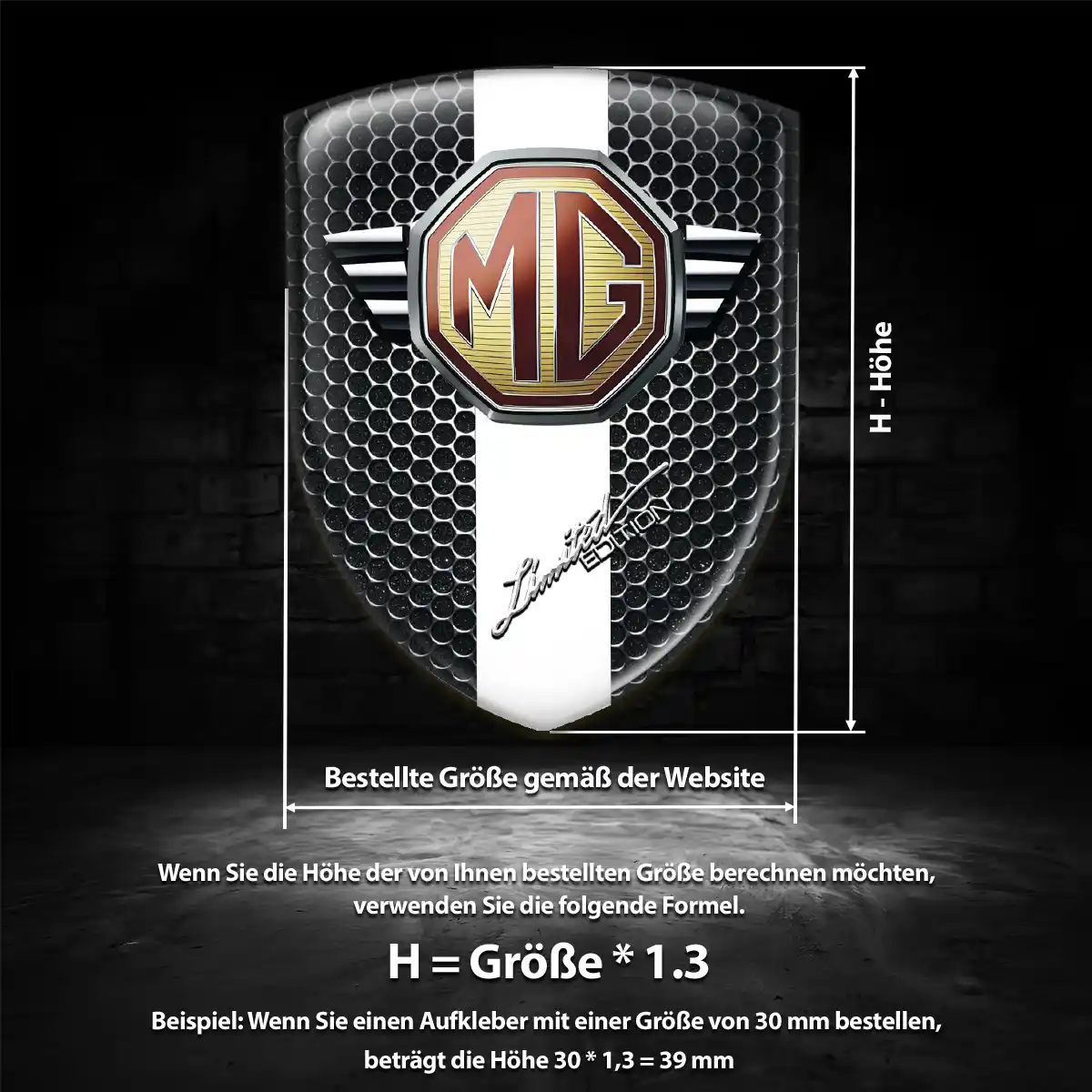 MG Embleme Silikon Aufkleber Auto Modernes Design