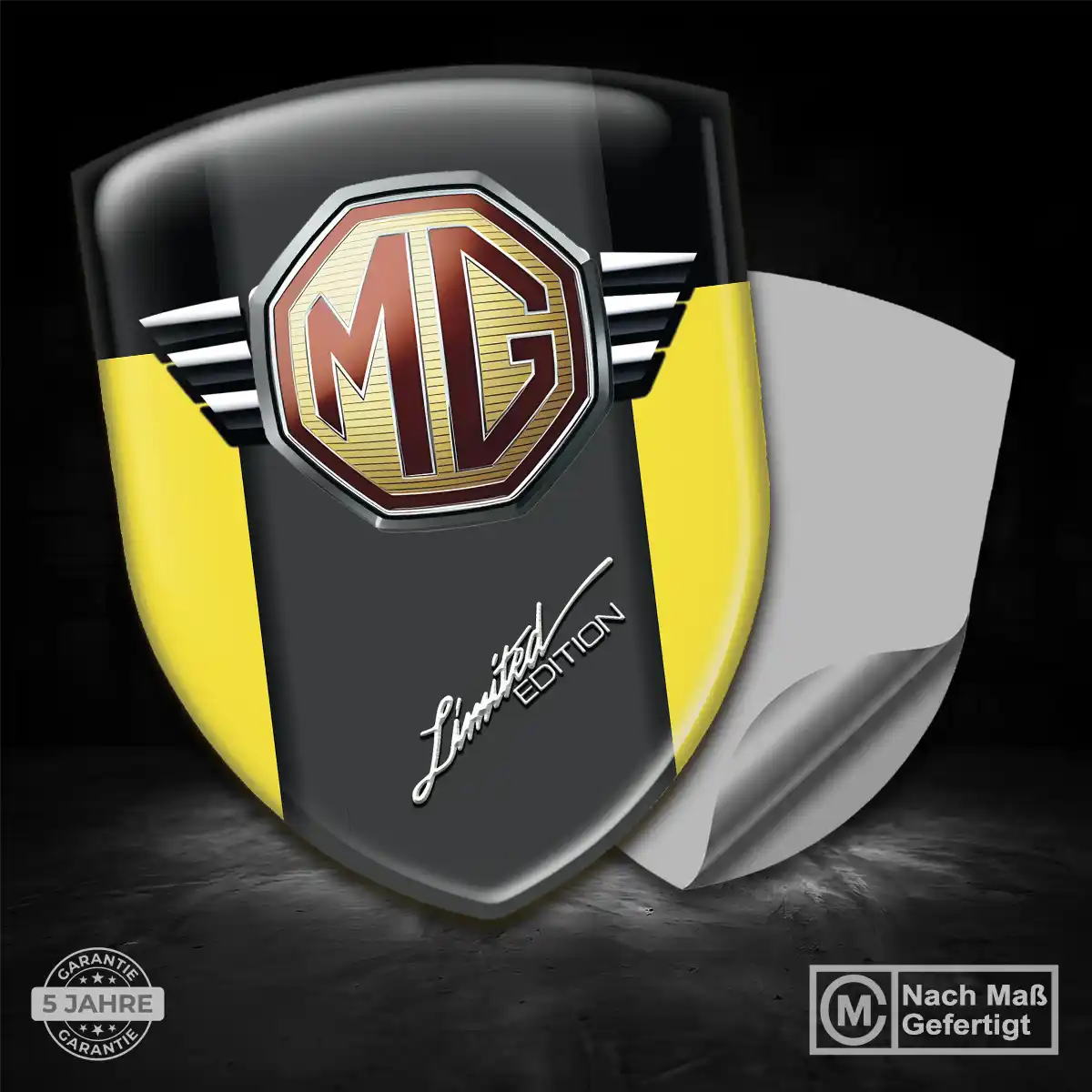 MG Embleme Silikon Aufkleber Auto Premium-Edition