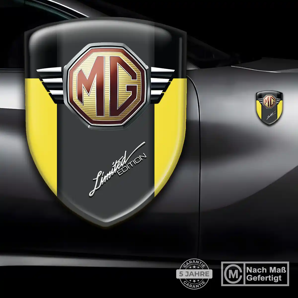 MG Embleme Silikon Aufkleber Auto Premium-Edition