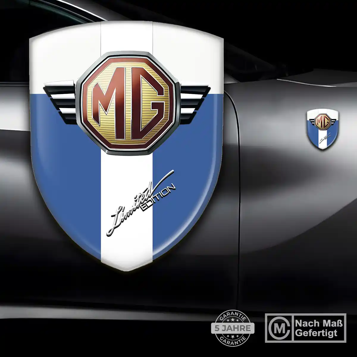 MG Embleme Silikon Aufkleber Auto Tuningfahrzeug