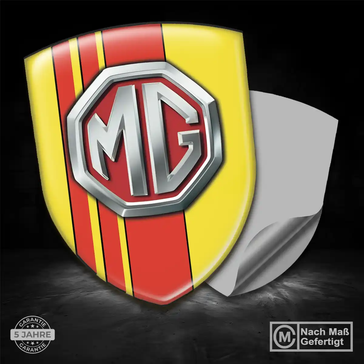 MG Embleme Silikon Aufkleber Edles Design