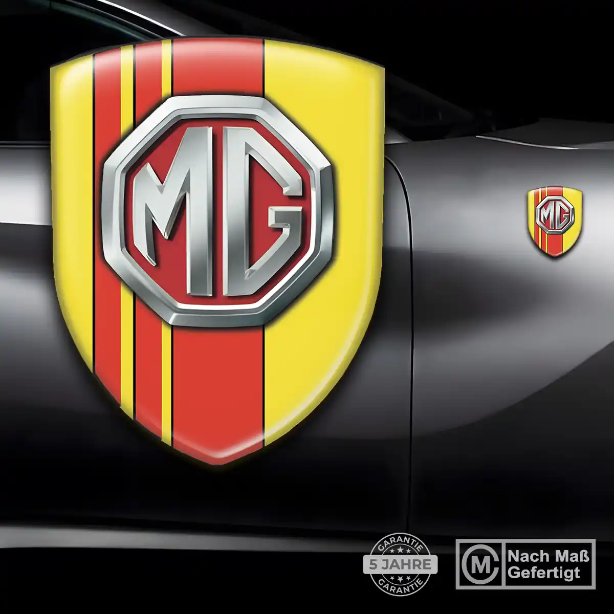 MG Embleme Silikon Aufkleber Edles Design