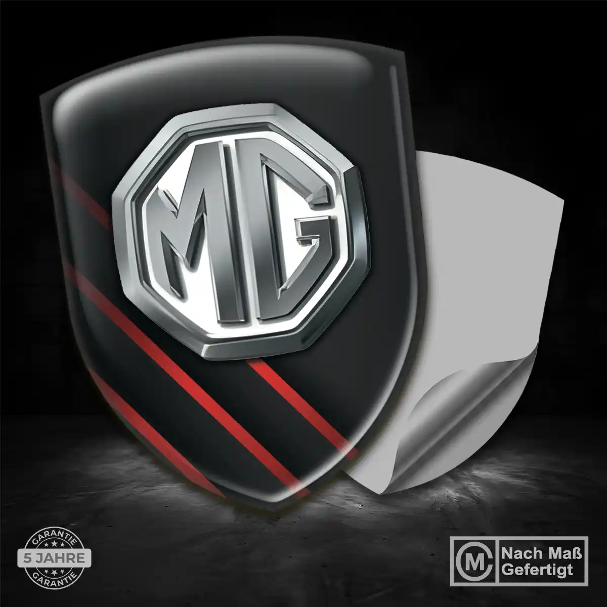 MG Embleme Silikon Aufkleber Elegantes Design