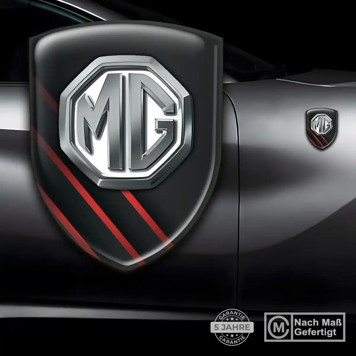 MG Embleme Silikon Aufkleber Elegantes Design