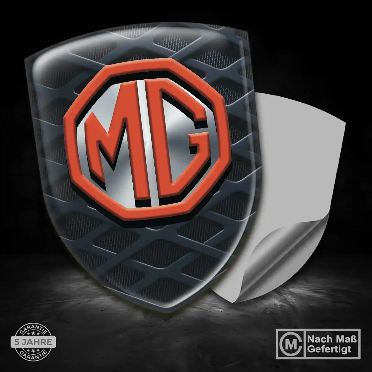 MG Embleme Silikon Aufkleber Erstklassige Qualität