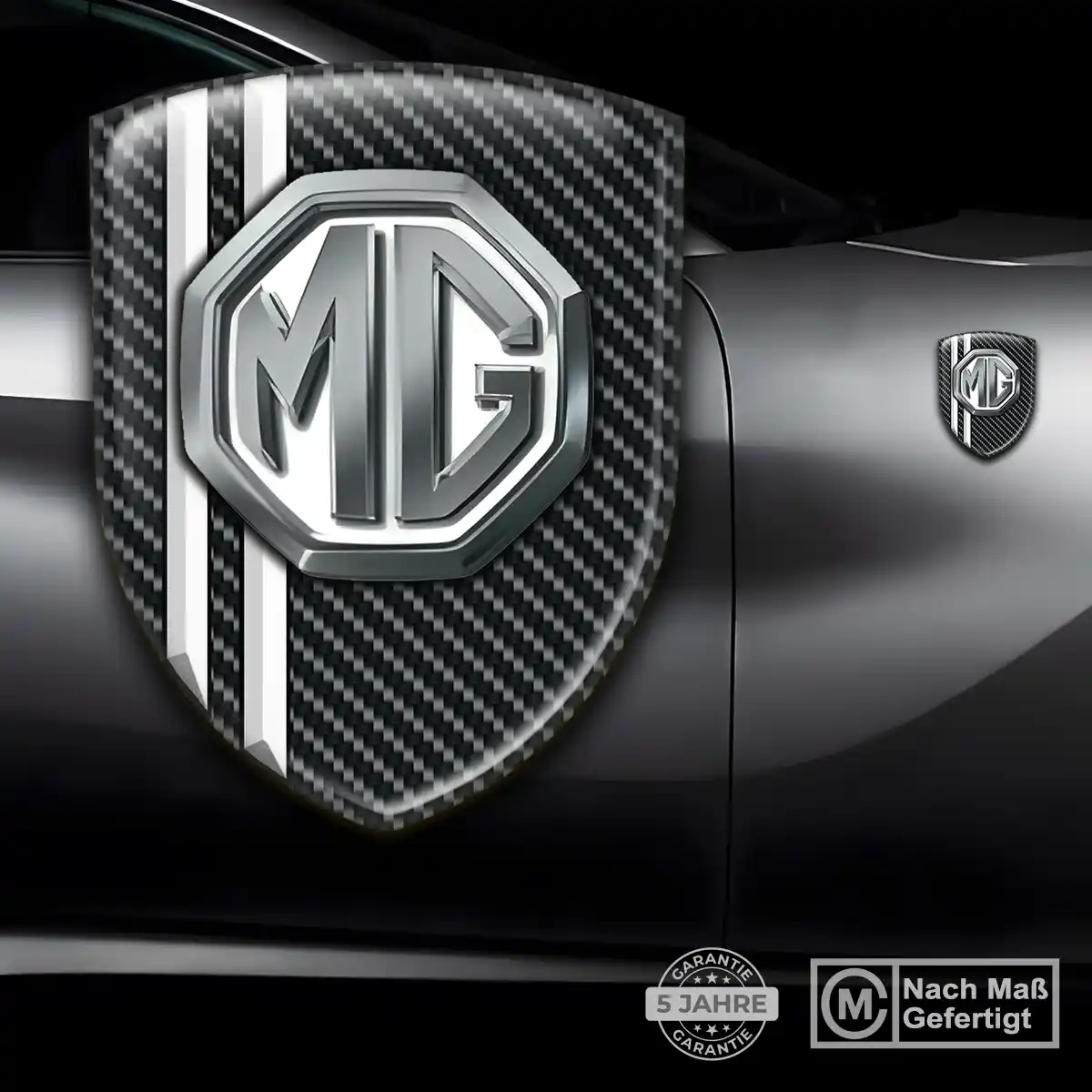 MG Embleme Silikon Aufkleber Limitierte Auflage