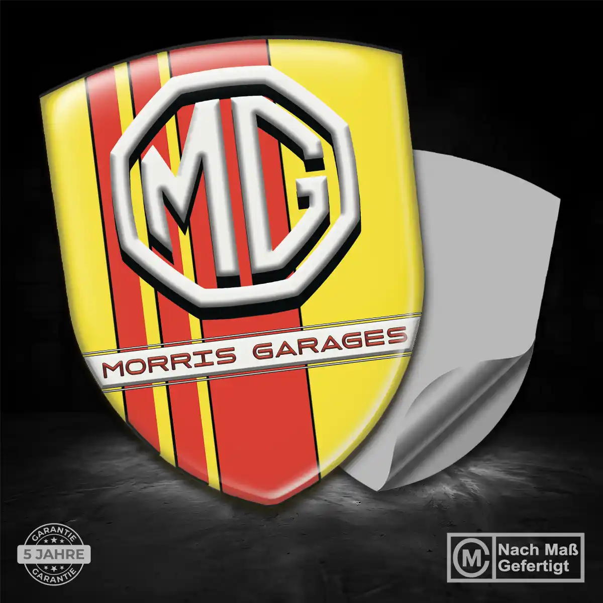 MG Embleme Silikon Aufkleber Markenedition