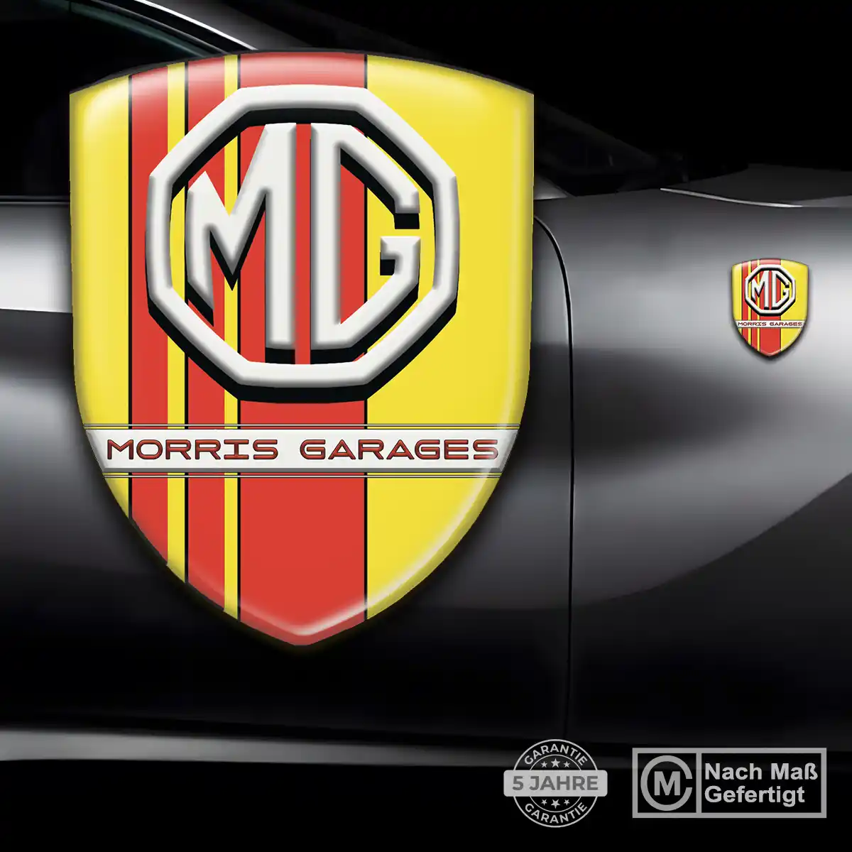 MG Embleme Silikon Aufkleber Markenedition