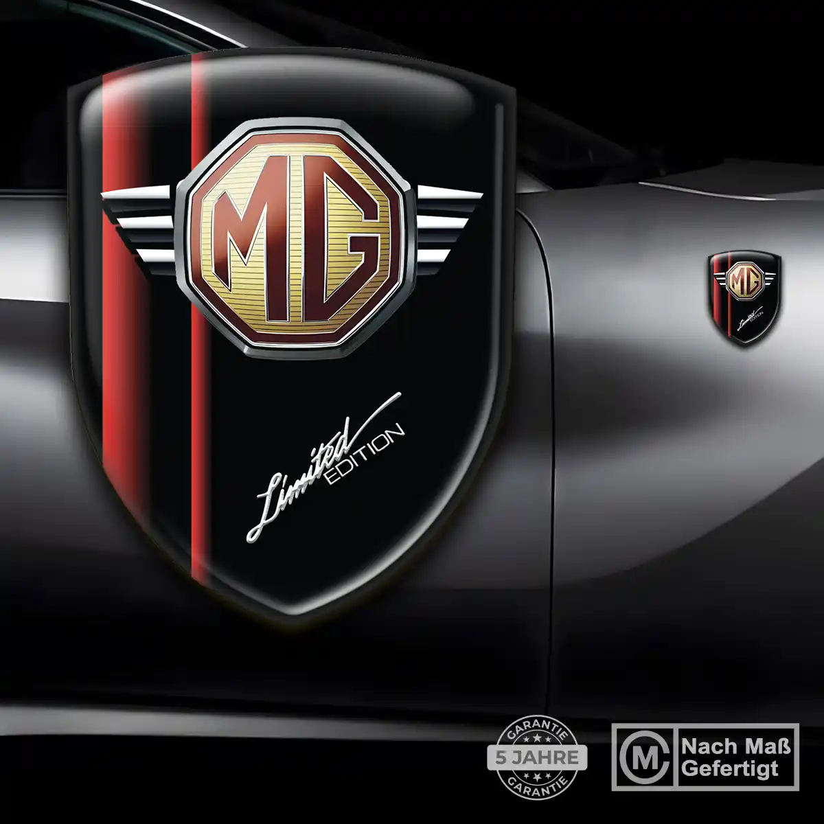 MG Embleme Silikon Aufkleber Premium-Edition