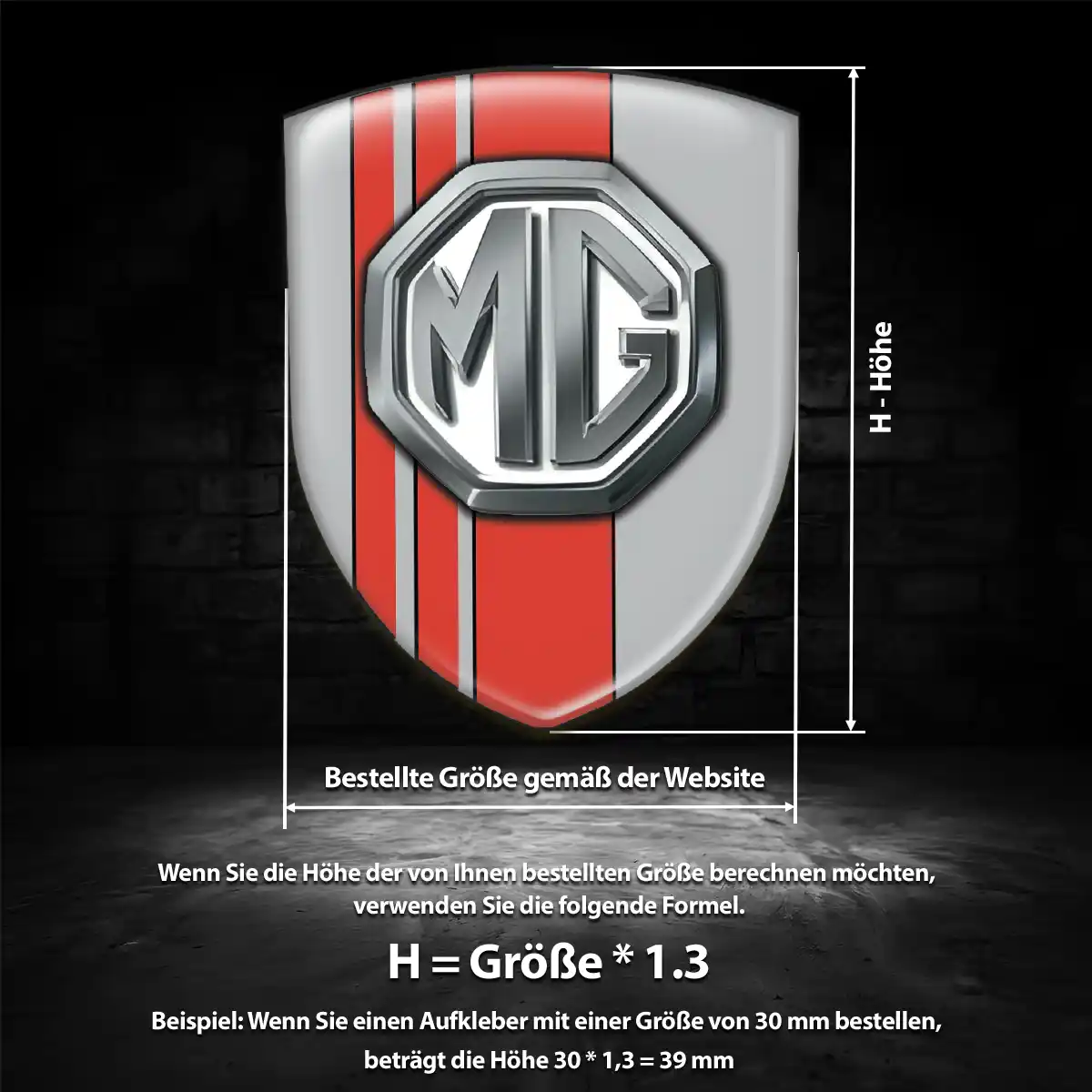 MG Embleme Stilvolles Design